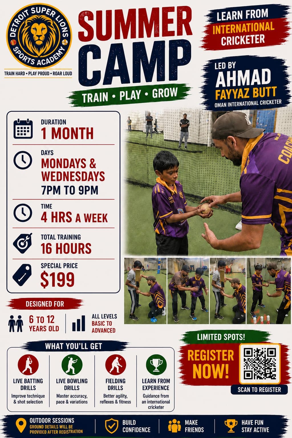 Detroit Super Lions Summer Camp